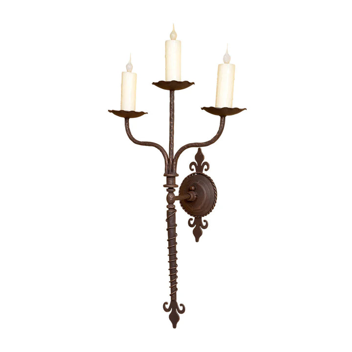 Sierra Manor Three-Light Candle Wall Sconce