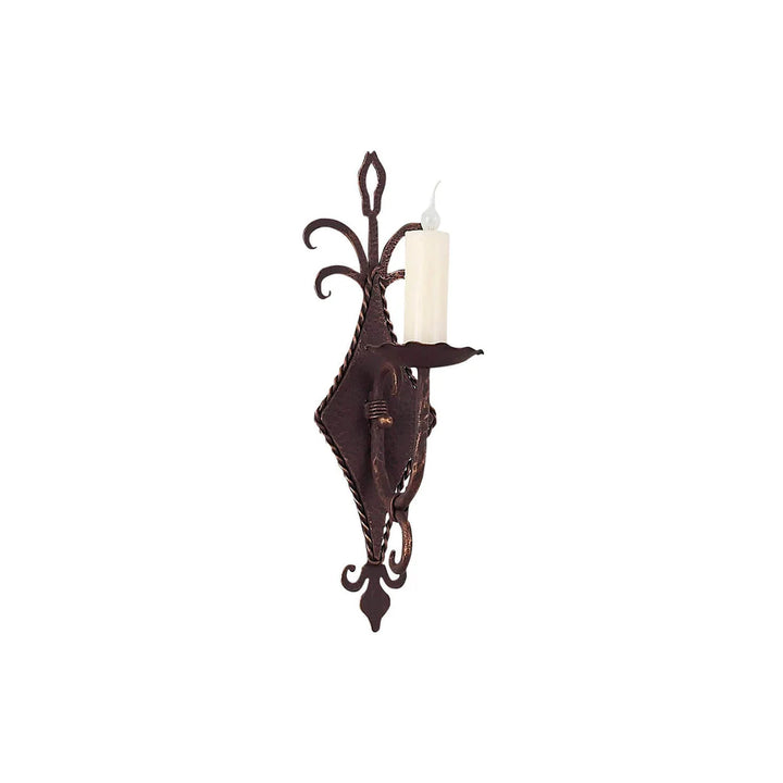 Sierra Scroll Single Candle Wall Sconce