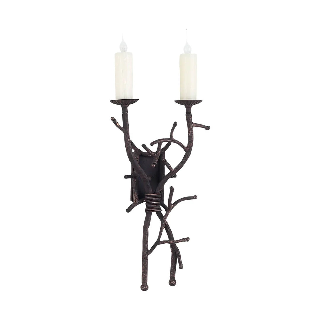 The Sierra Branch Dual Candle Wall Sconce