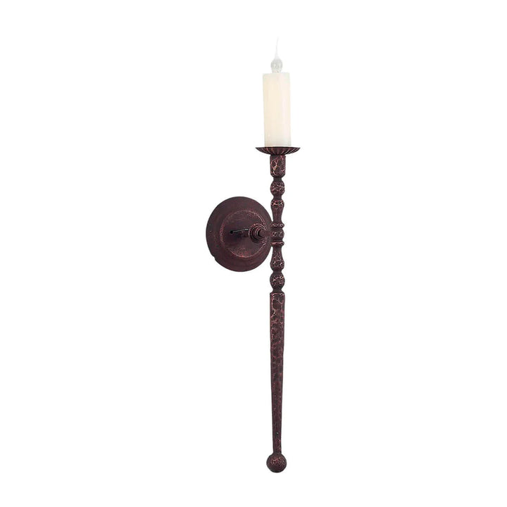 Sierra Iron Turned Stem Candle Wall Sconce