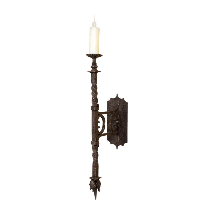 Sierra Forge Twist Candle Wall Sconce