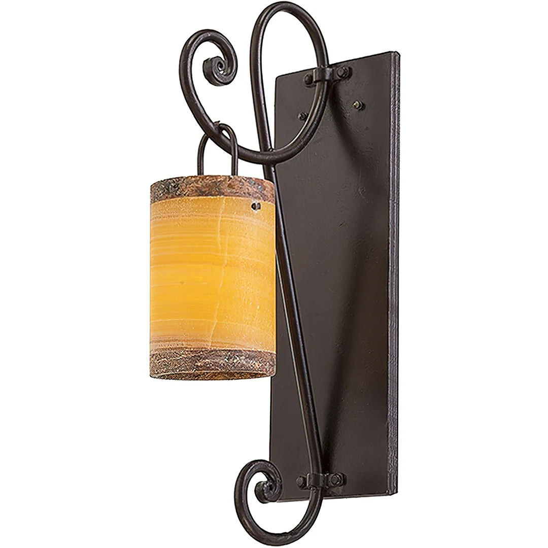 Sierra Onyx Hanging Scroll Wall Sconce