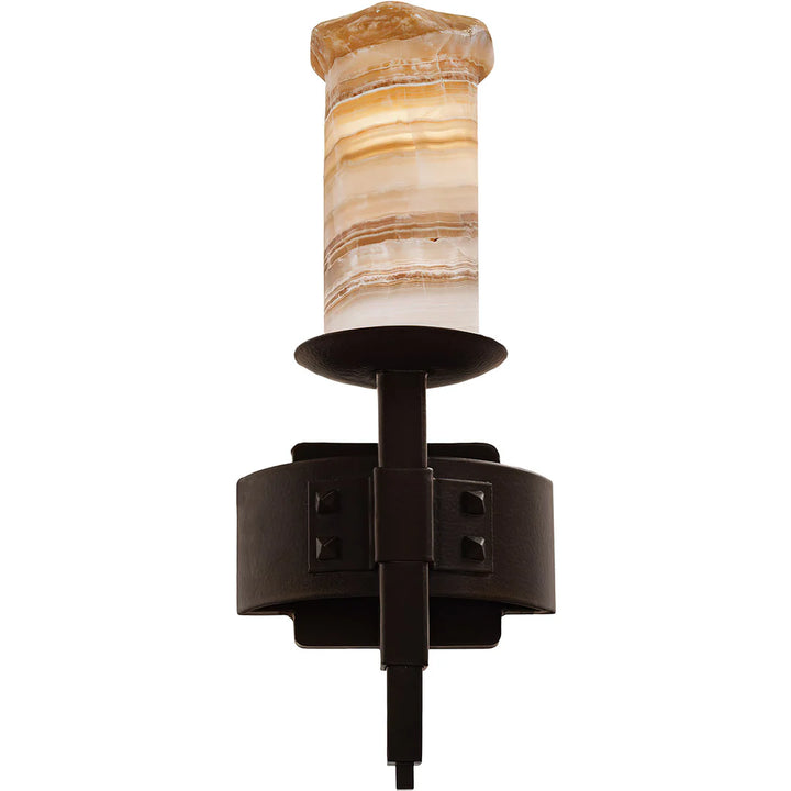 Sierra Onyx Studded Band Wall Sconce