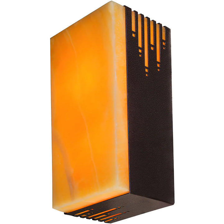 Sierra Onyx Linear Cut Panel Wall Sconce