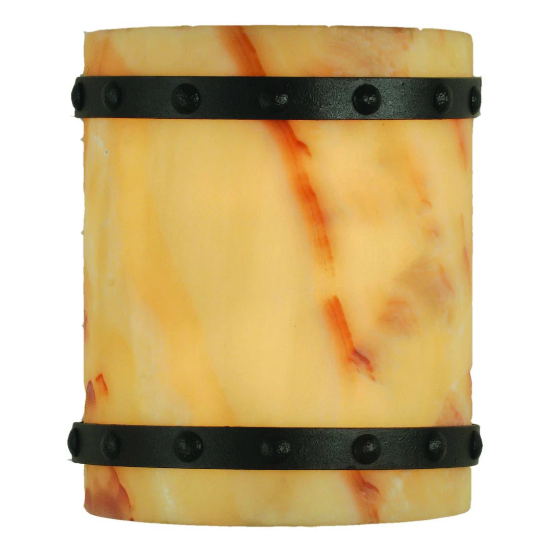 Sierra Onyx Rivet Band Wall Sconce