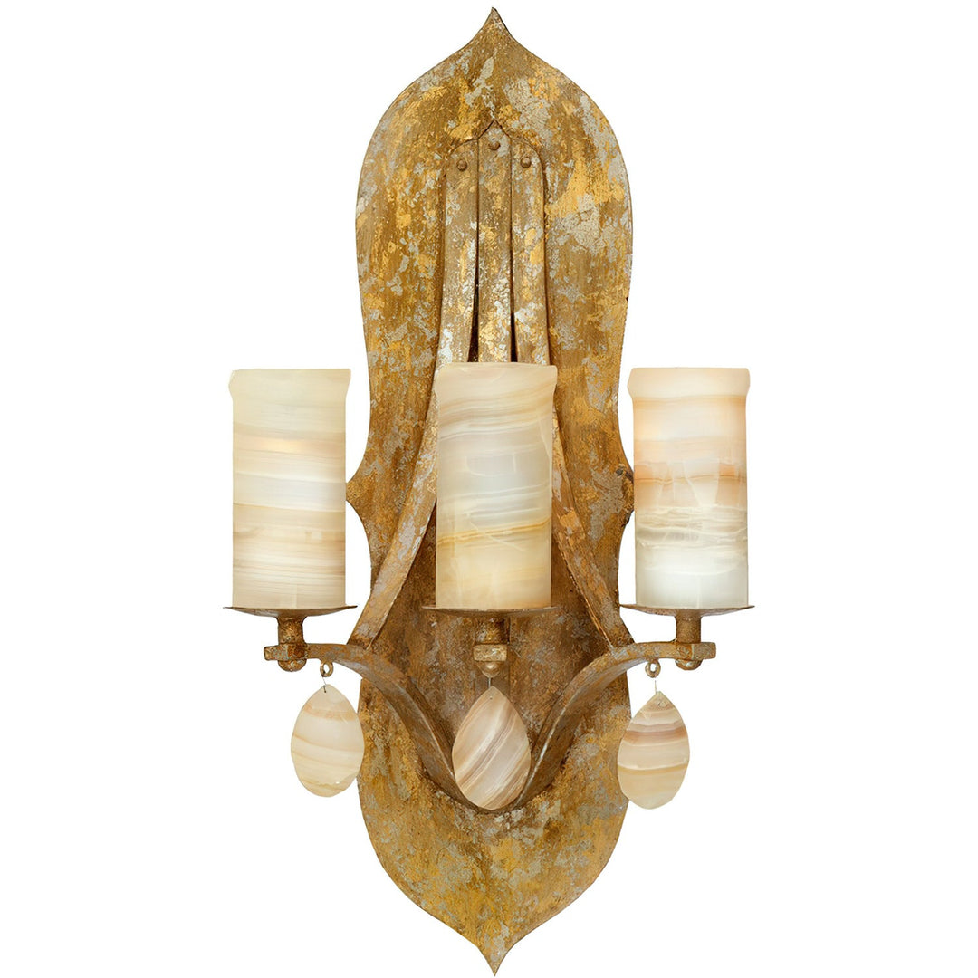 Elegante 3 Light Iron Wall Sconce