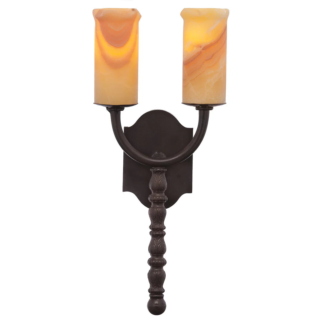 The Sierra Classic Dual Onyx Wall Sconce