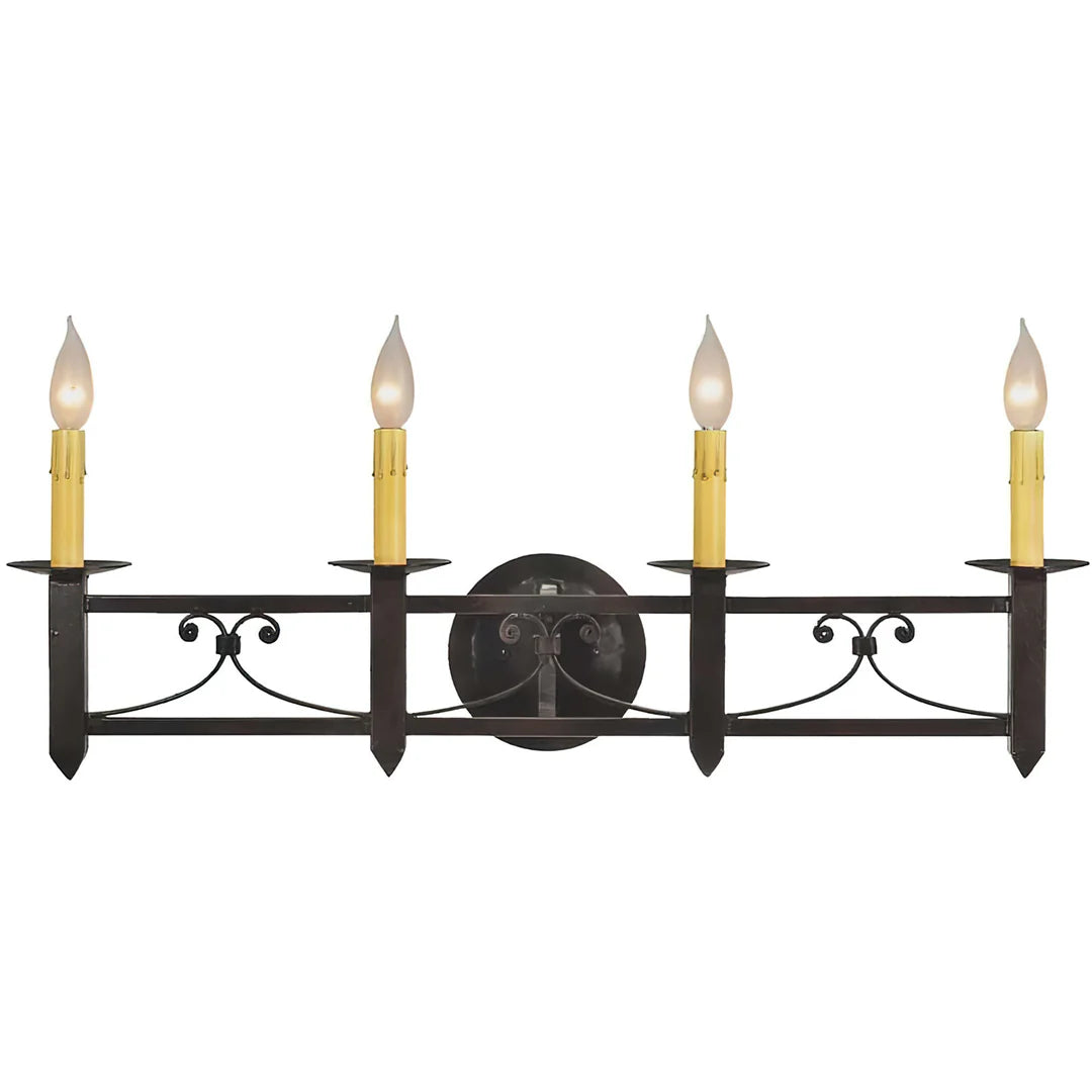 The Sierra Iron Four Light Candle Wall Sconce