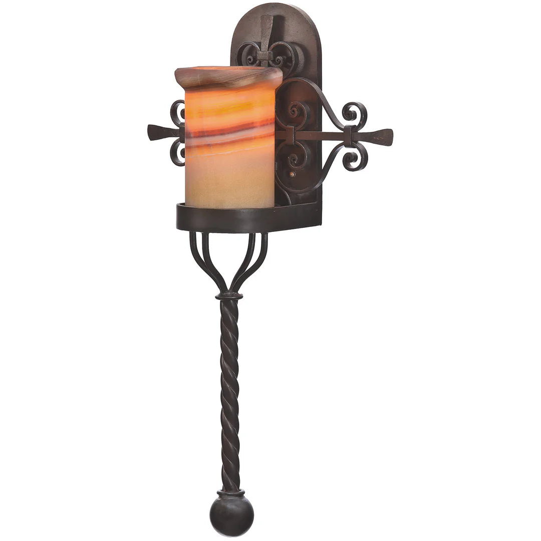 The Sierra Regal Onyx Wall Sconce
