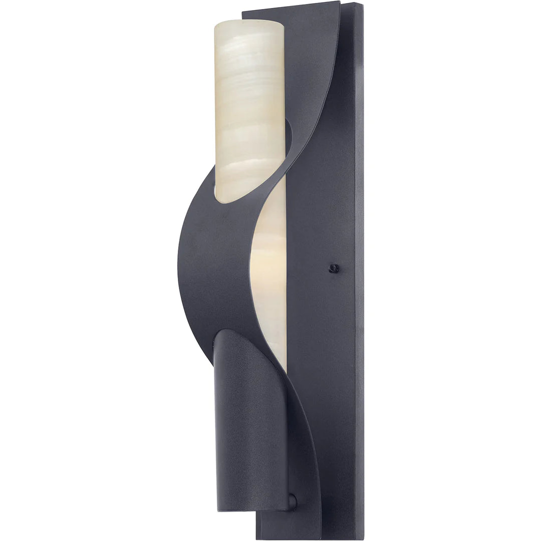 The Sierra Curve Onyx Wall Sconce