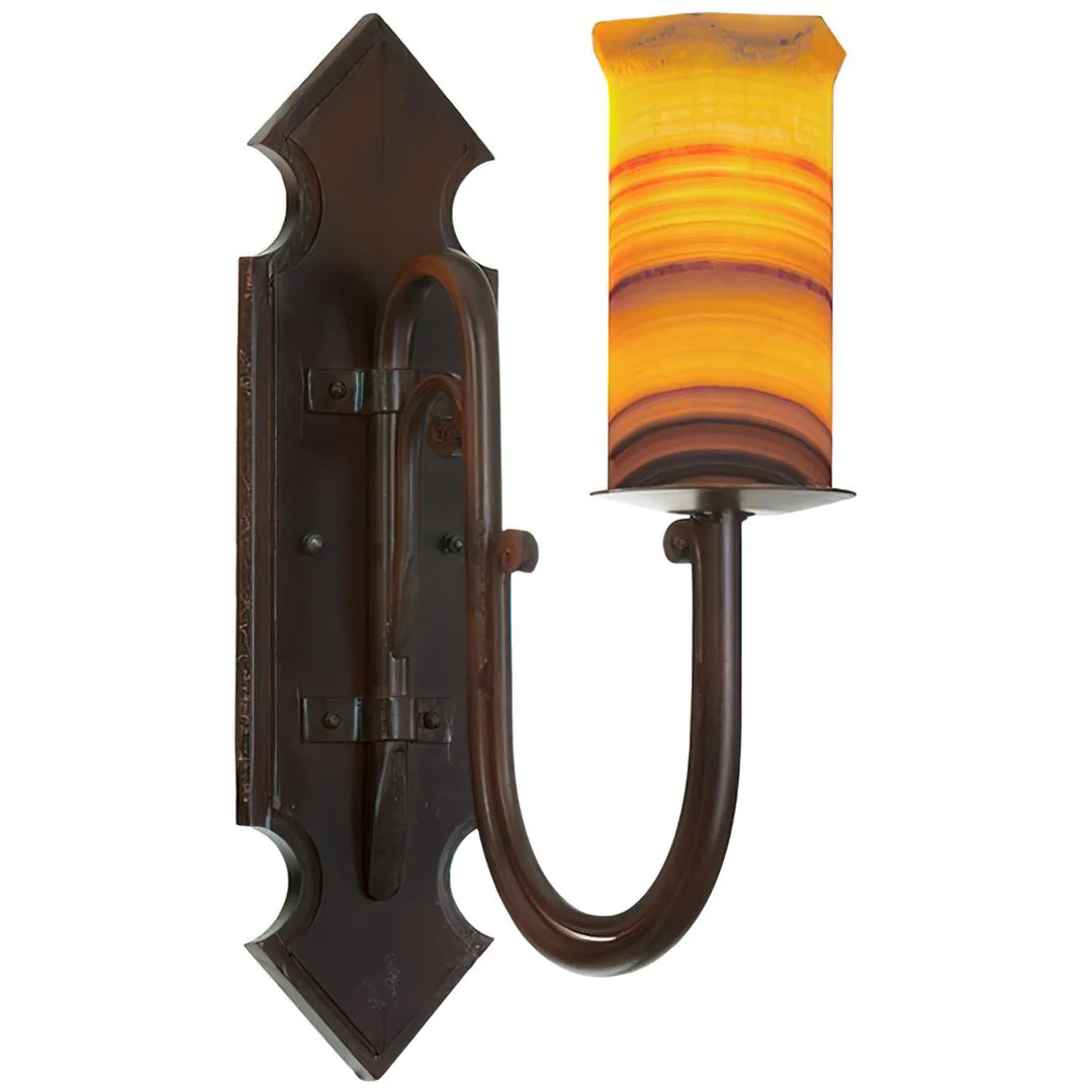 The Sierra Glow Iron Hinge Wall Sconce