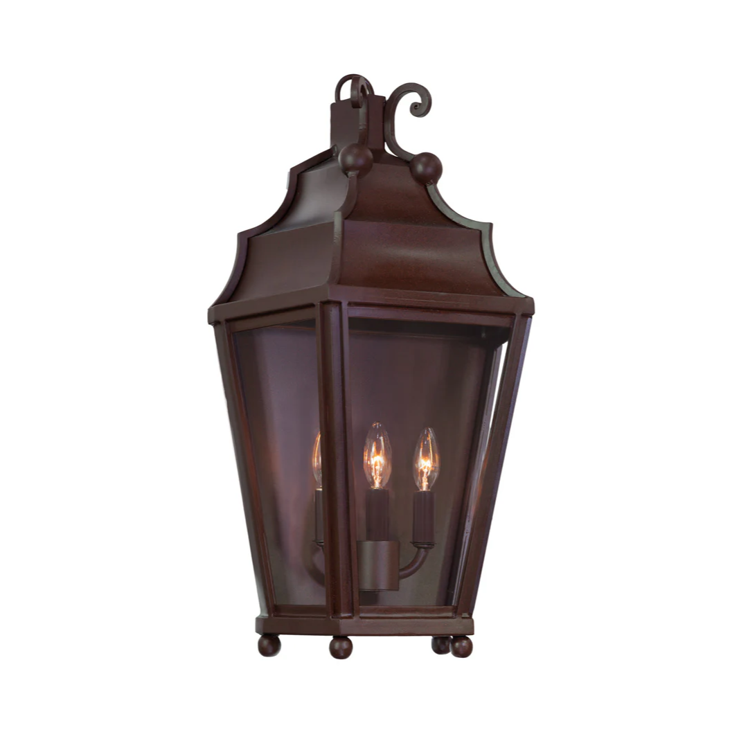 Savannah Forge Outdoor Lantern Sconce