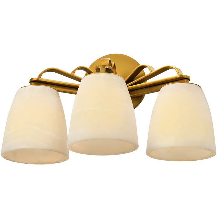 The Aurelios Three-Light Onyx Vanity Light