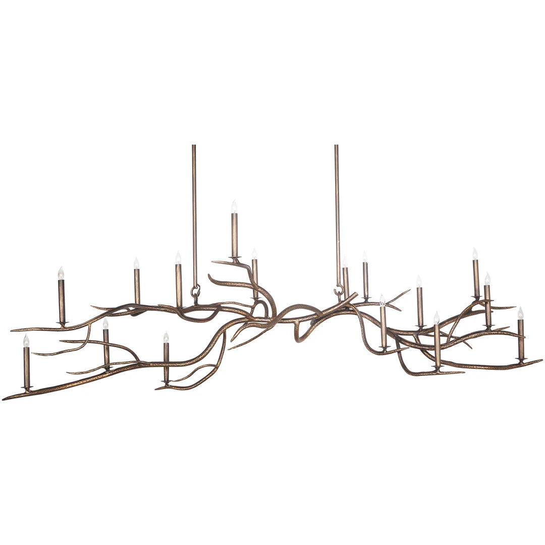 The Hill Country Branch Iron Chandelier