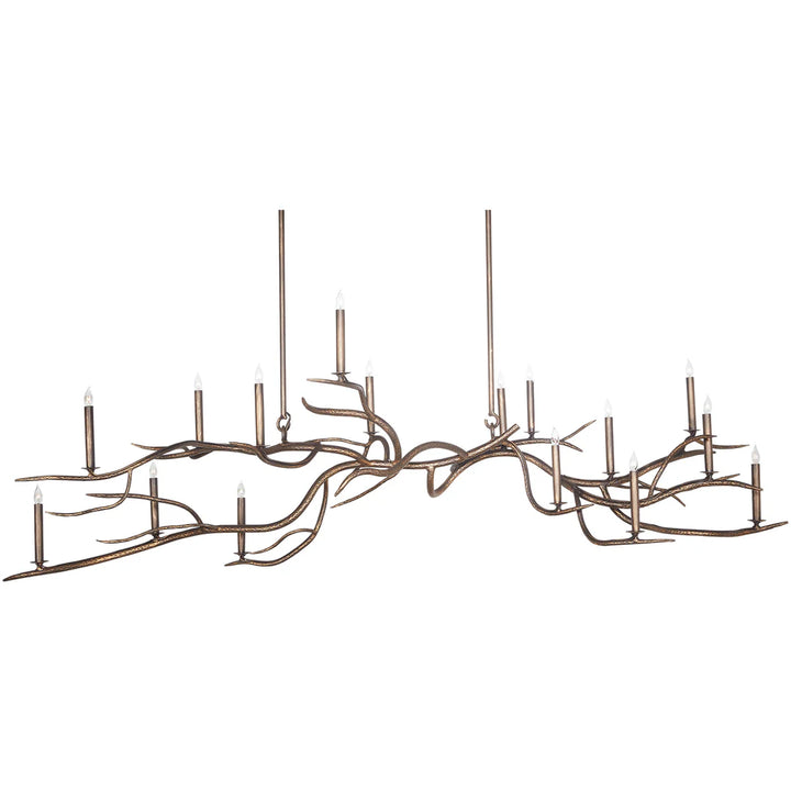 The Hill Country Branch Iron Chandelier