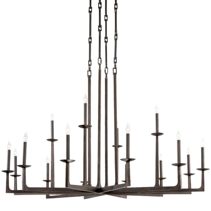 The Virello Linear Iron Chandelier