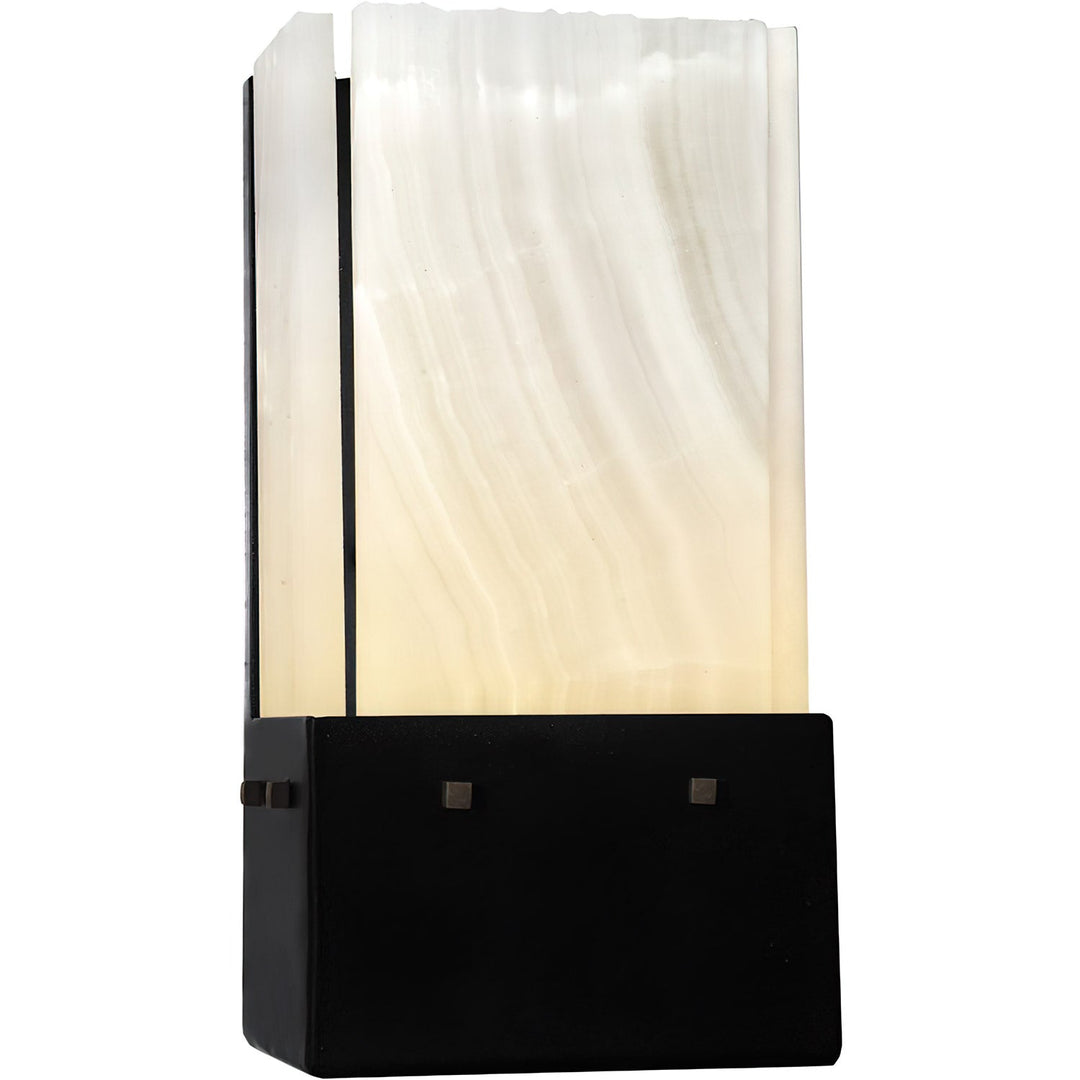 Alpine Architectural Alabaster Panel Wall Sconce