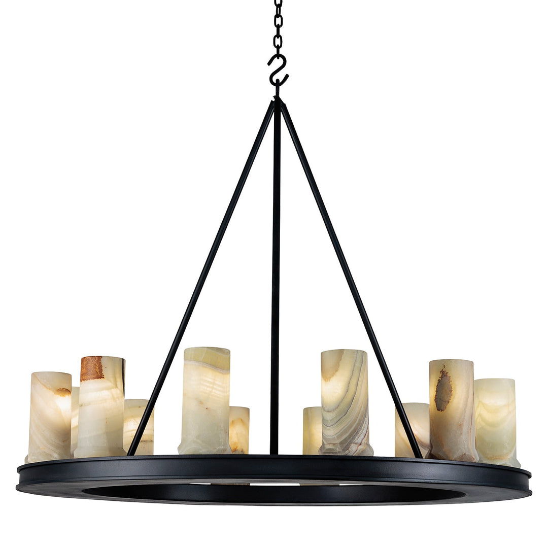 Avanti Architectural Wrought Iron Ring Chandelier