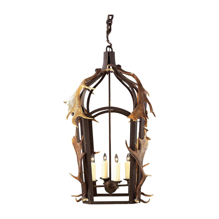 The Blackwood Antler Lantern Chandelier