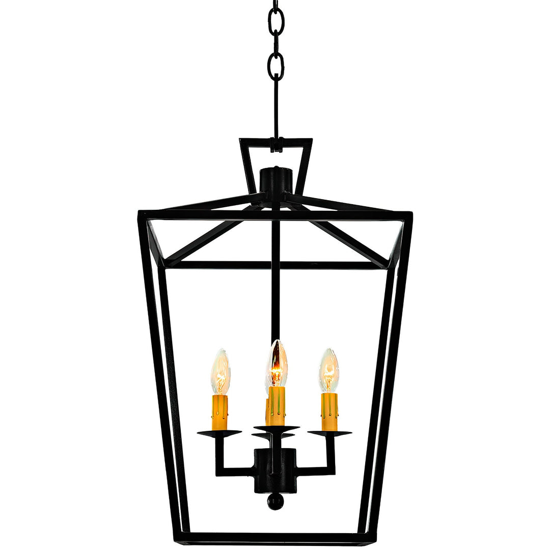 Briarcrest Open Frame Lantern — handcrafted wrought iron lighting