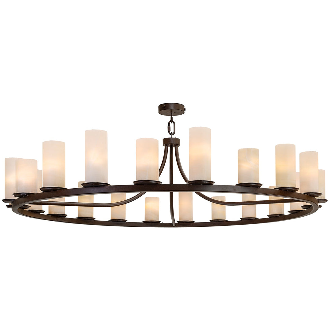 Cambria Architectural Wrought Iron Ring Chandelier