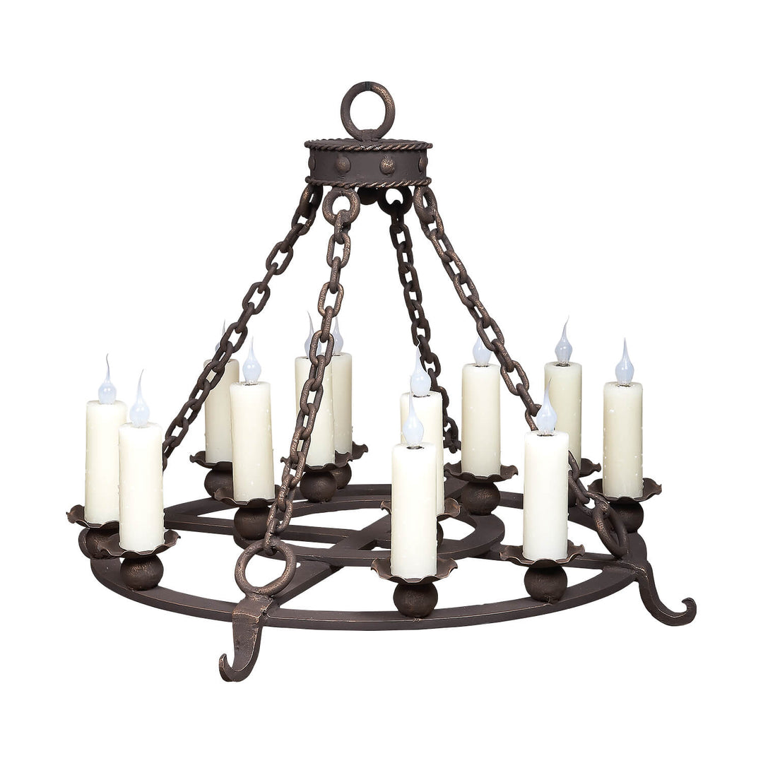 Canali Wrought Iron Chandelier