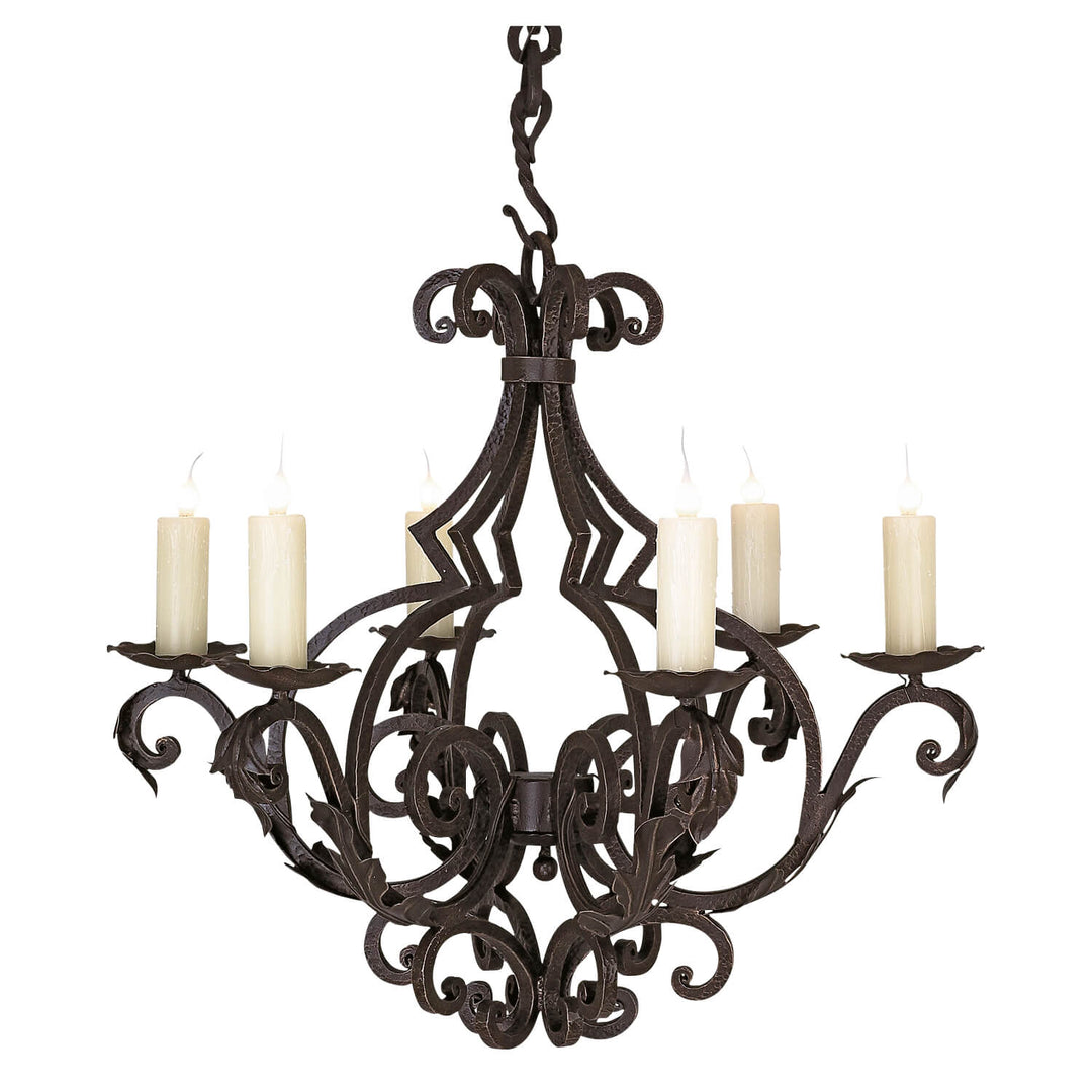 6 Light Heidi Iron Chandelier