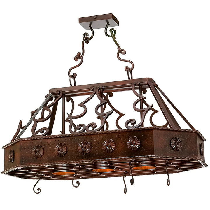 Valencia Manor Pot Rack Chandelier