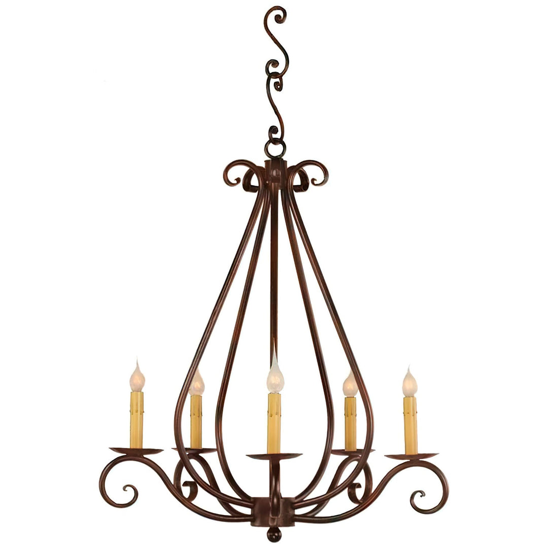Firenze Wrought Iron Designer Chandelier