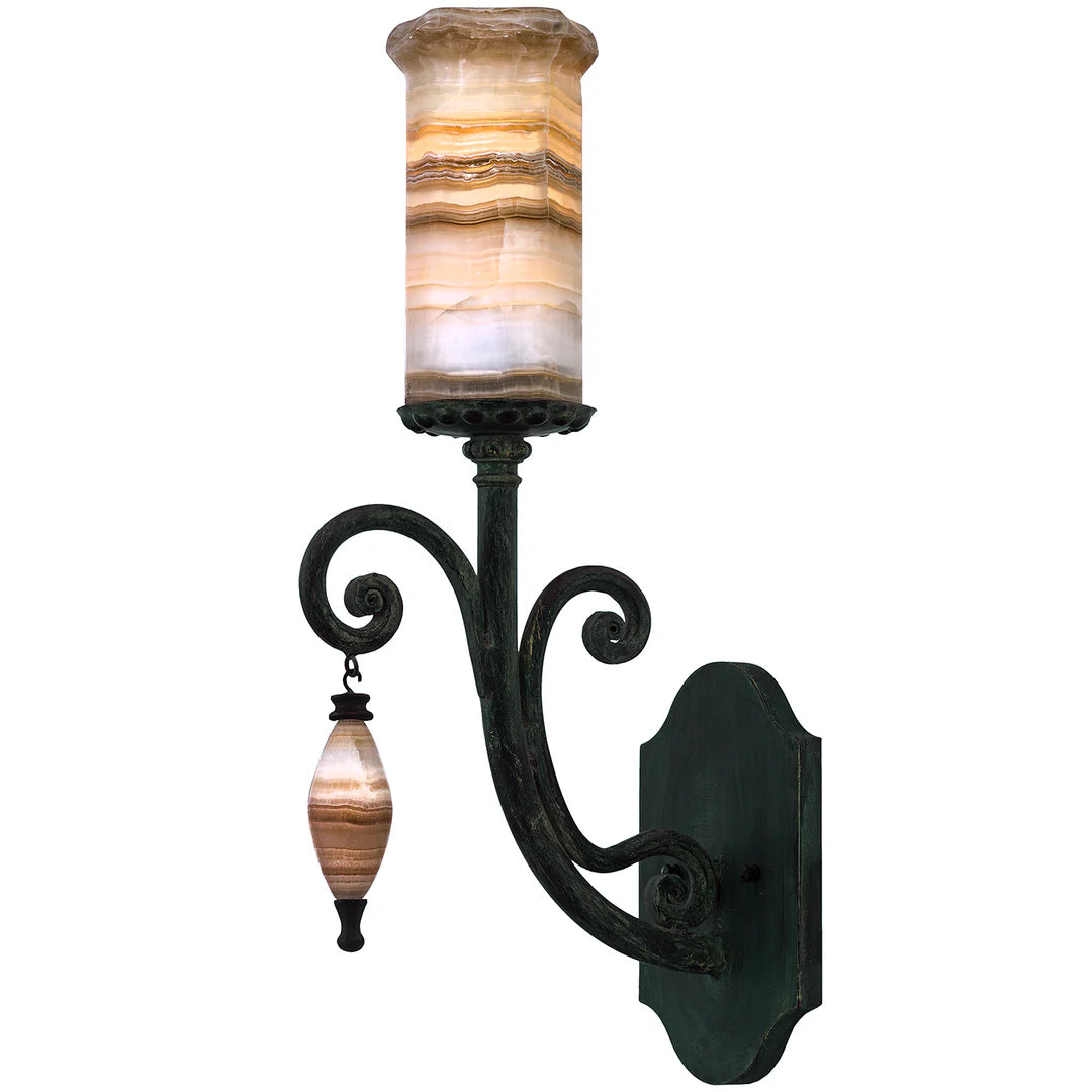 Sierra Onyx Scroll Accent Wall Sconce