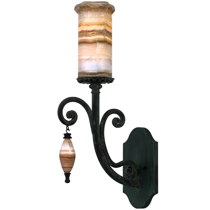 Sierra Onyx Scroll Accent Wall Sconce