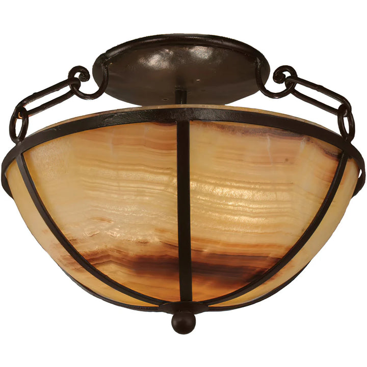 Sierra Canyon Onyx Semi-Flush Mount