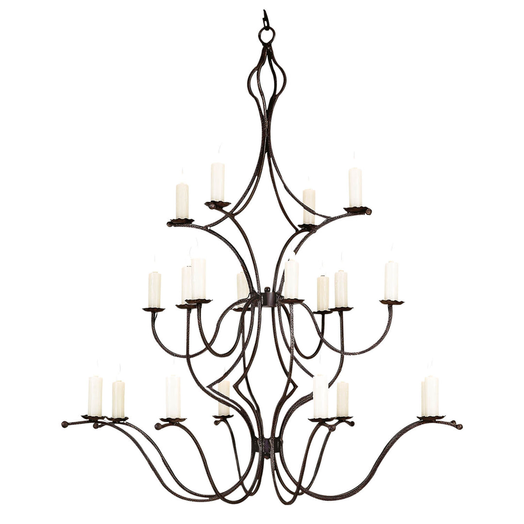 George Heritage Multi-Tier Wrought Iron Chandelier