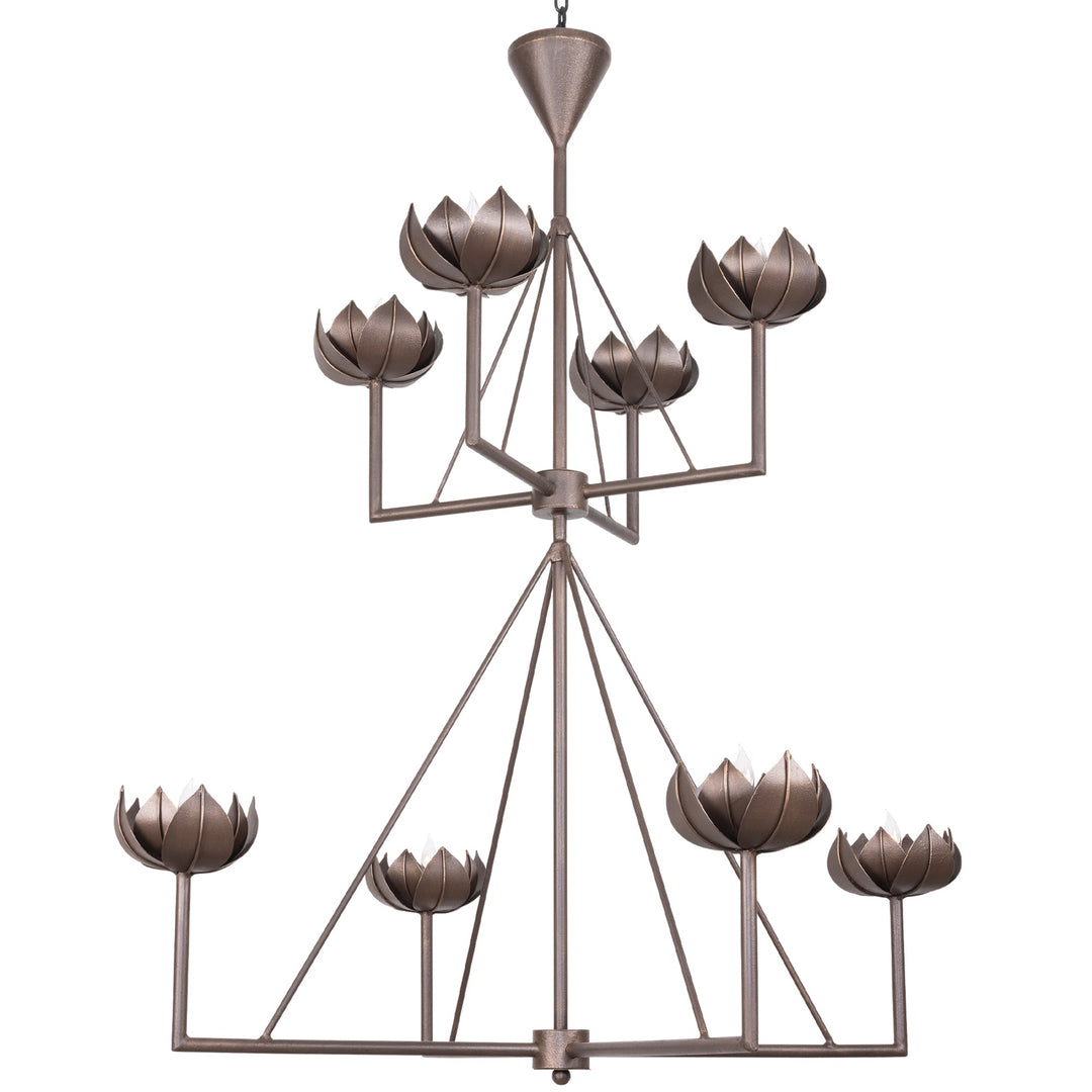 Samantha 2 Tier Wrought Iron Chandelier