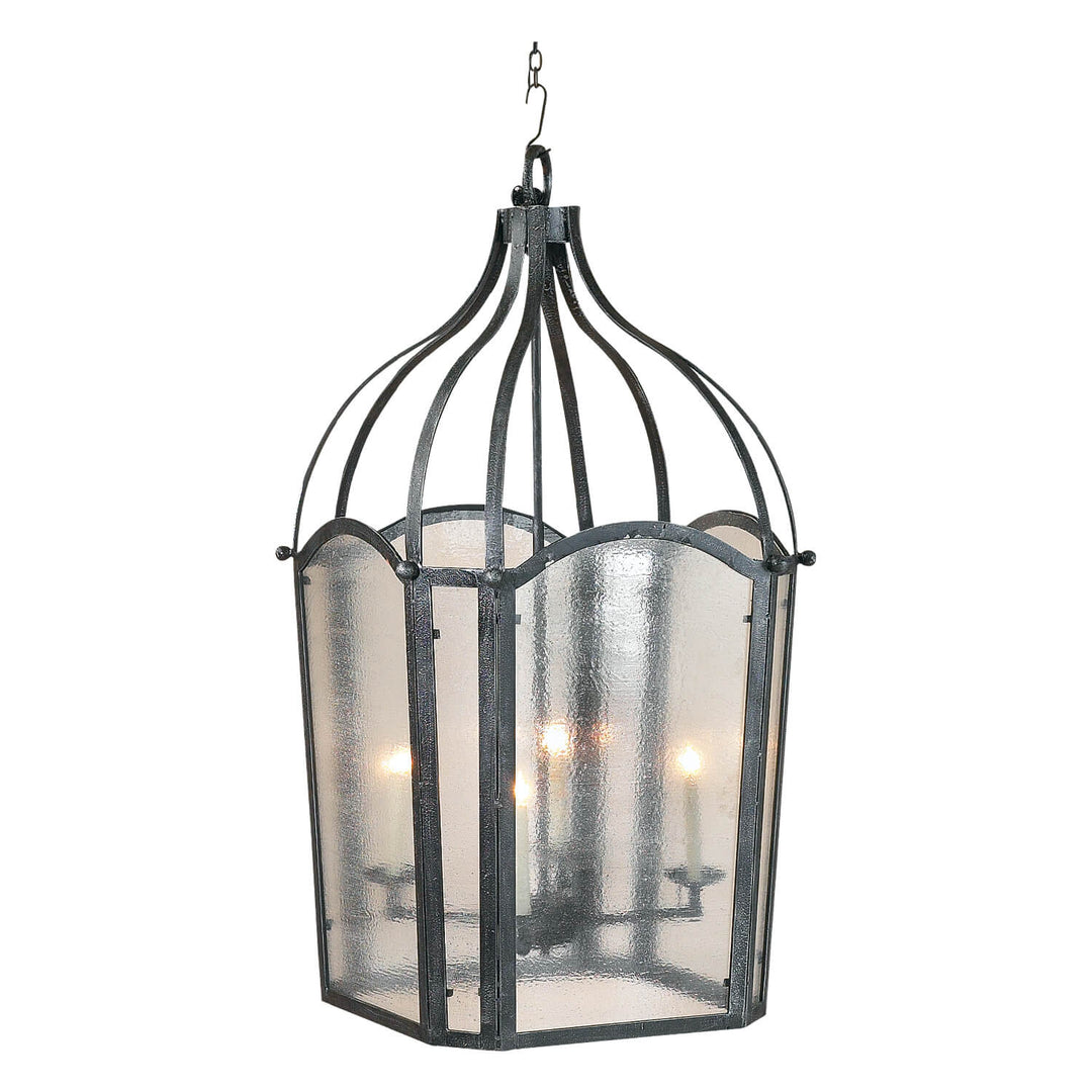 Ironbridge Grand Band Lantern with curved wrought iron frame and glass panels