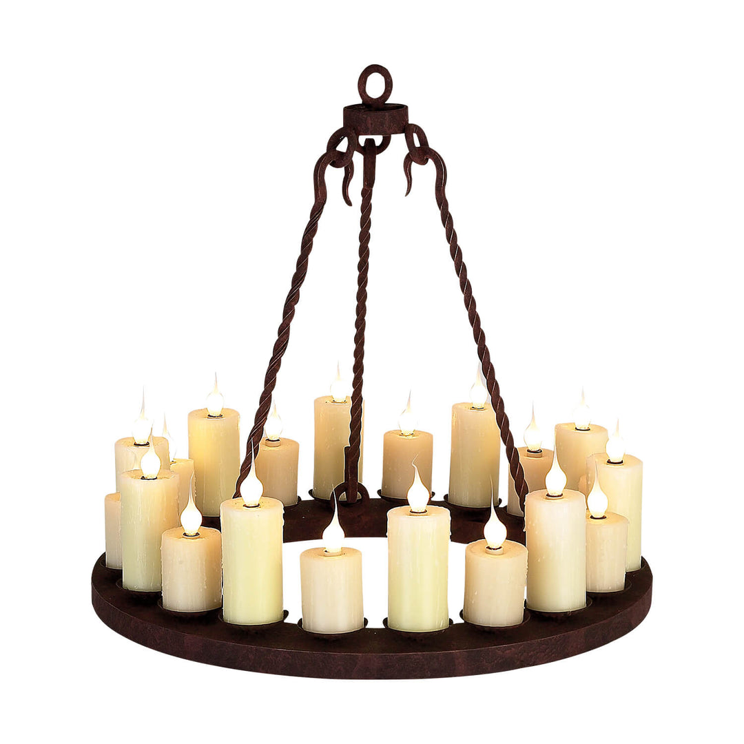Ladco Wrought Iron Chandelier - Round