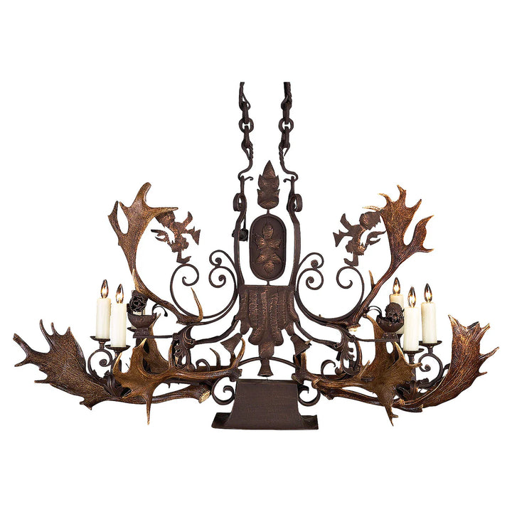 The Iron Ridge Grand Antler Chandelier