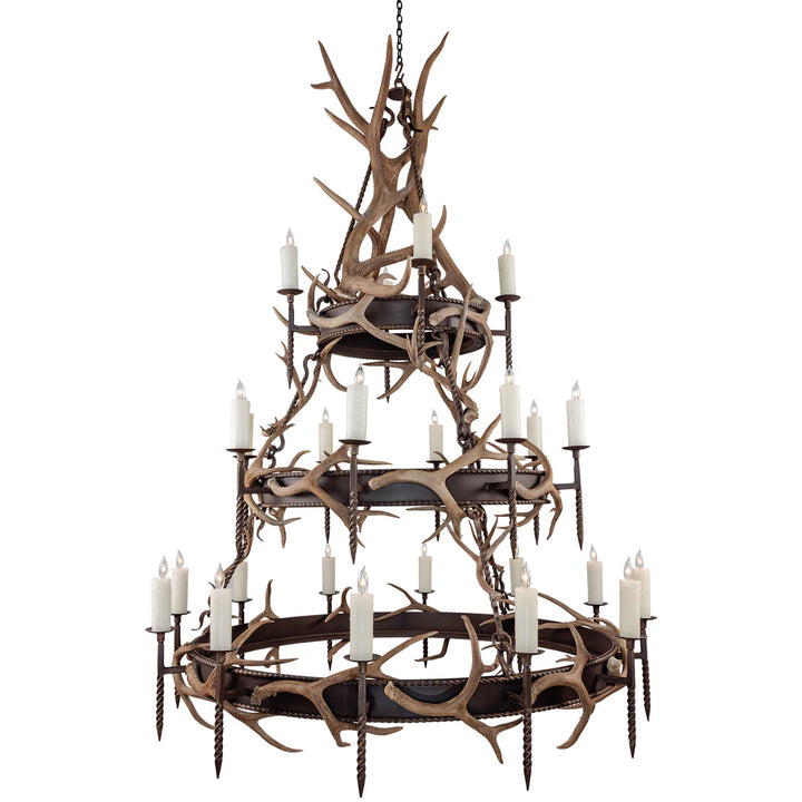 Grand Sierra Three-Tier Antler Chandelier