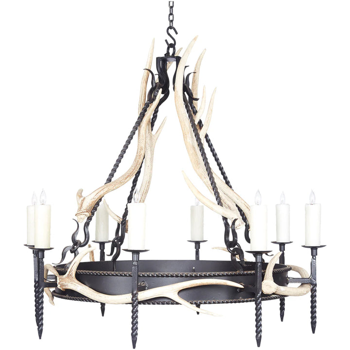 The Ironwood Peak Antler Chandelier