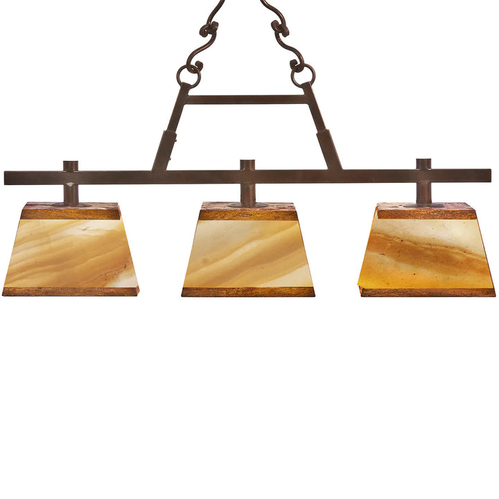 The Amber Mesa Onyx Billiard Light