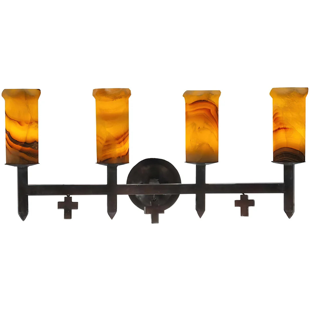 The Caldera Onyx Quad Wall Sconce