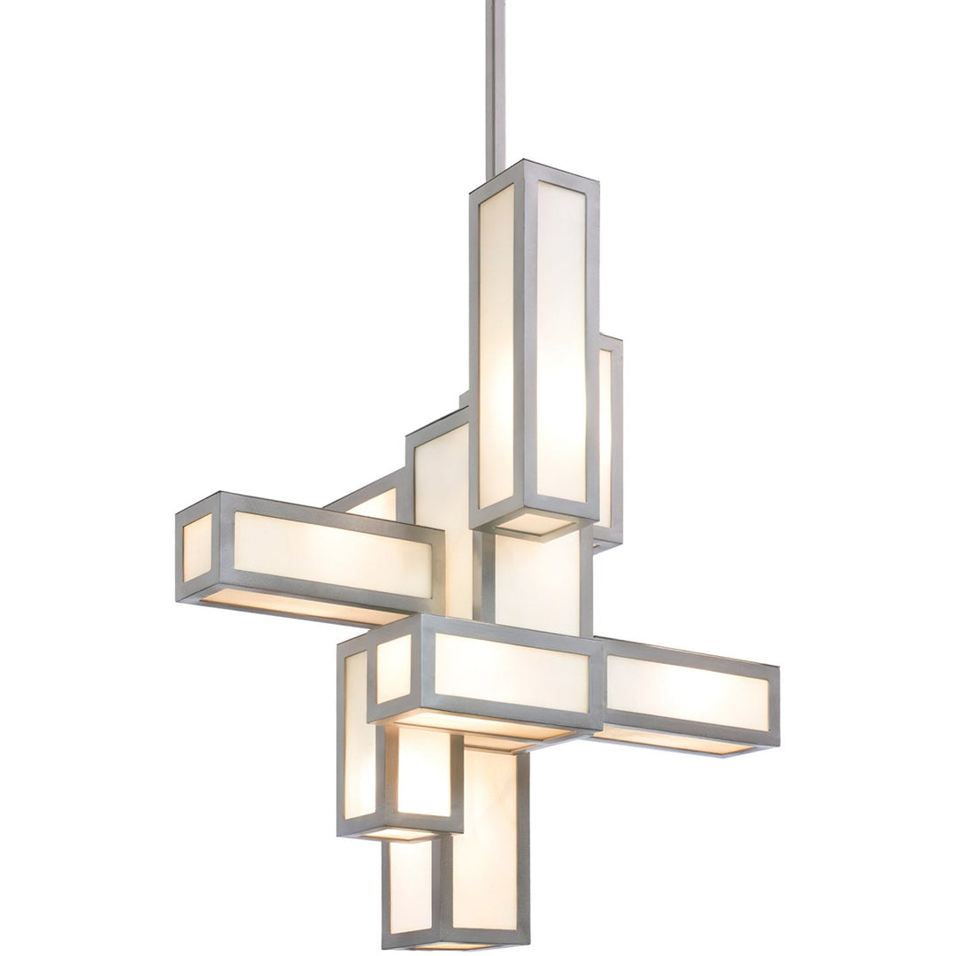 Montage Architectural Geometric Alabaster Chandelier