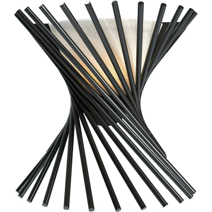 The Obsidian Helix Wall Sconce