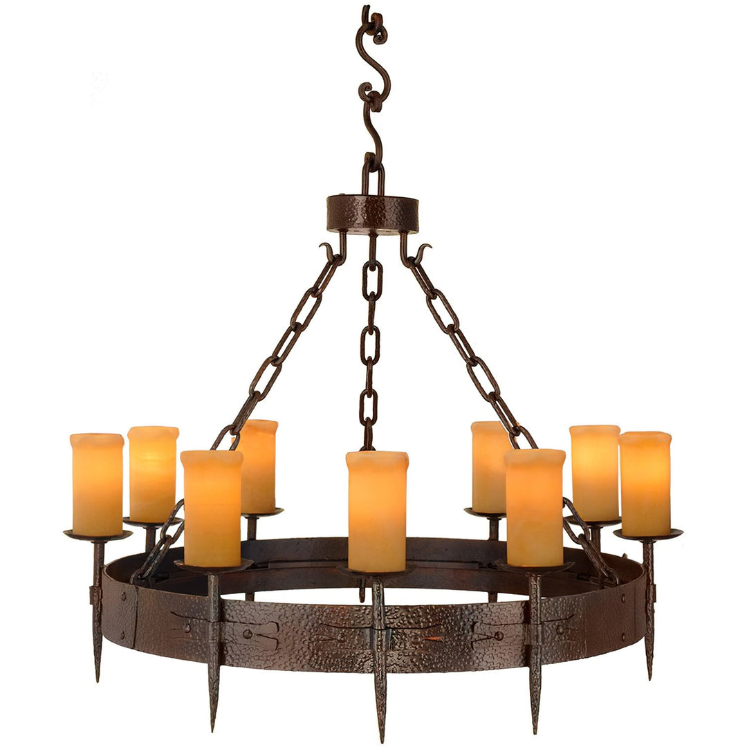 Presidio Heritage Spanish Revival Wrought Iron Chandelier
