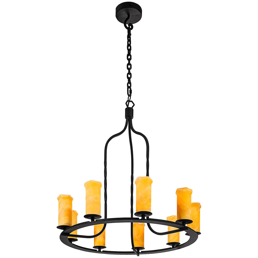 Santana Wrought Iron Ring Chandelier