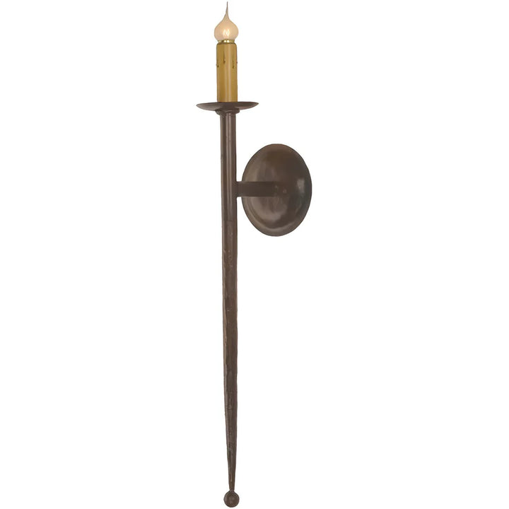 Sierra Iron Tall Spike Candle Wall Sconce