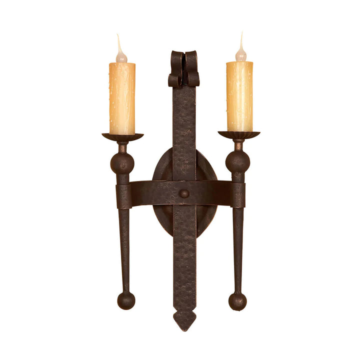 Sierra Forge Dual Candle Wall Sconce