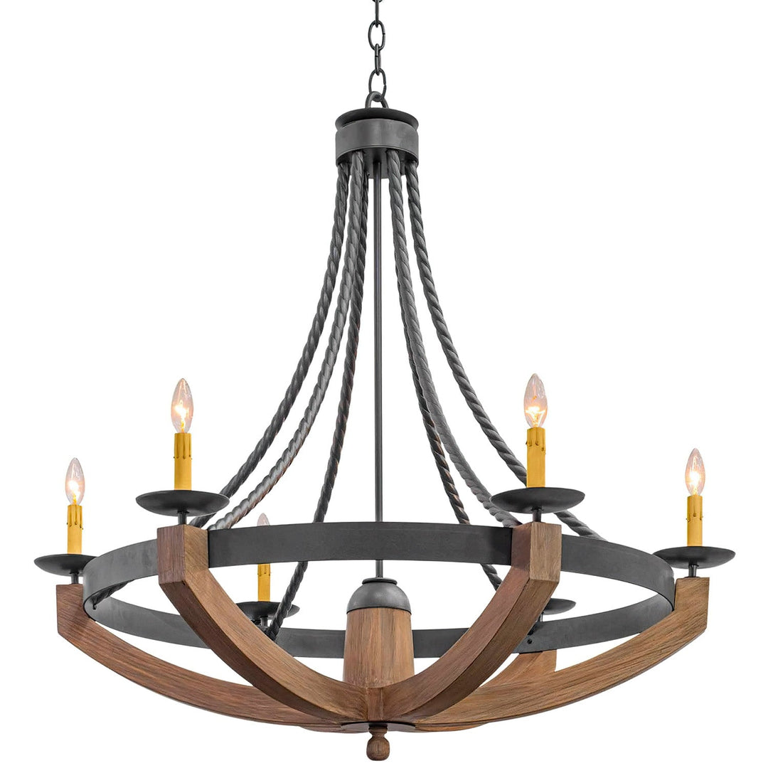 Sierra Nevada Wrought Iron Designer Chandelier