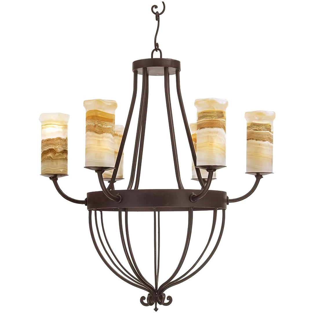 Sorento Sculptural Alabaster Chandelier
