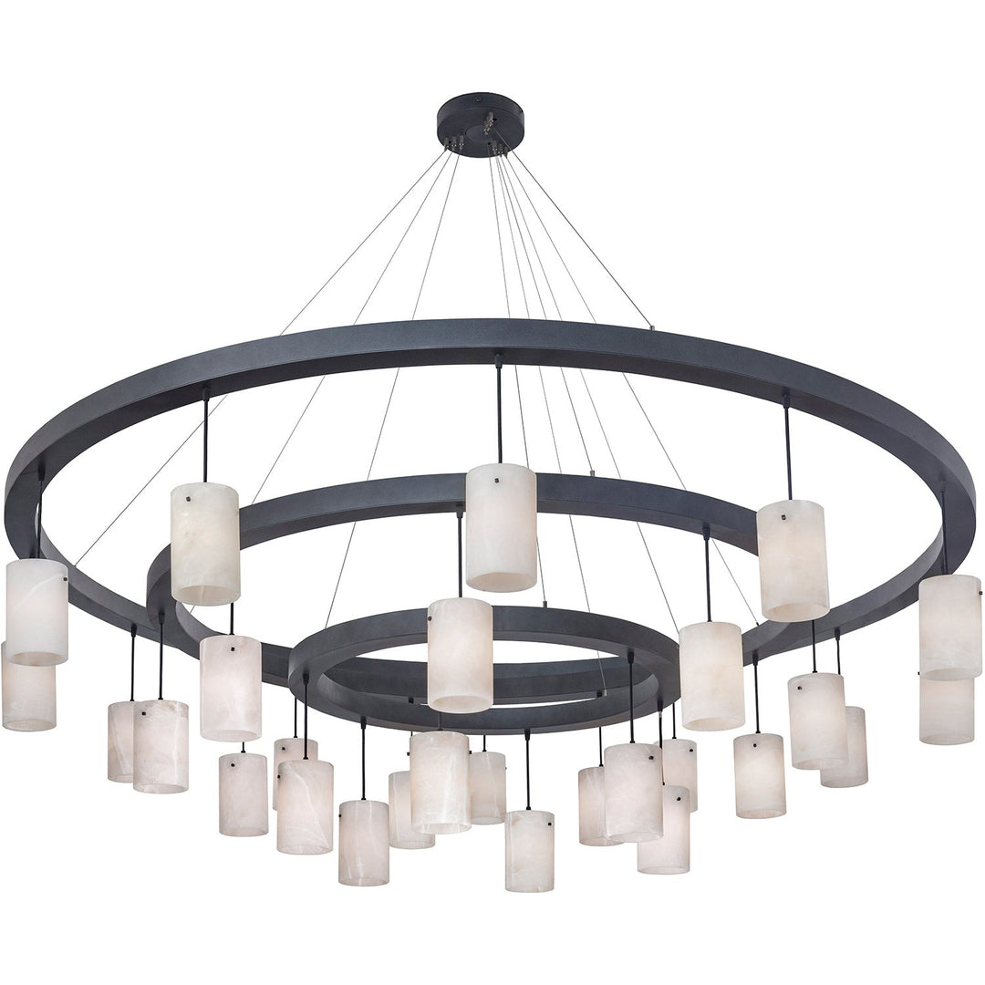 Stratos Monumental Three-Tier Alabaster Chandelier